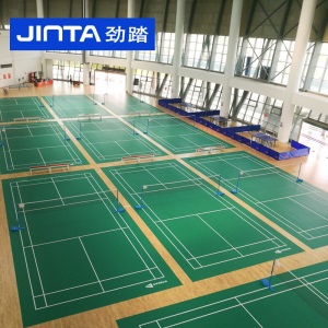劲踏（JINTA）运动地胶 室内篮球场地胶羽毛球场地胶垫pvc塑胶地板气排球乒乓球地垫 尊享型