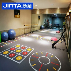 劲踏（JINTA）健身房地胶360私教区定制地垫工作室体适能pvc塑胶运动地板