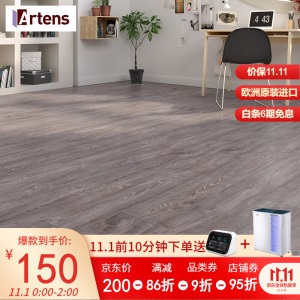 ARTENS德国原装进口强化复合木地板 防潮耐磨欧标E1环保地暖 全包价