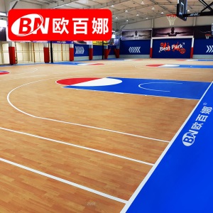 欧百娜 橡木纹7.0mm 健身房pvc运动地板