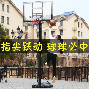 德胜（SBA305）篮球架子成人户外标准高度篮球框移动可升降投篮架子