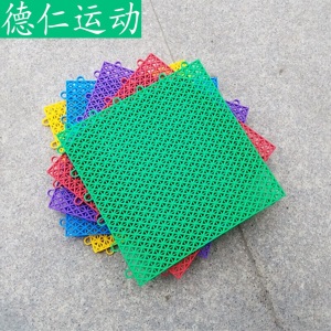 悬浮式拼装地板幼儿园室外地垫操场跑道运动户外塑胶篮球场地板
