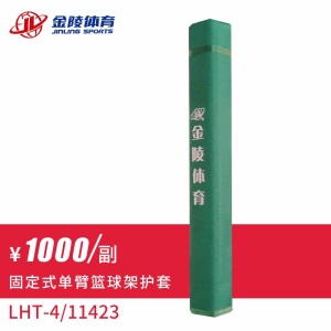 金陵体育 固定式单臂篮球架GDJ-1AB/11232 FIBA认证 配高强度安全玻璃篮板