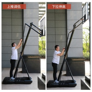 篮球架成人可移动可升降高强度PC透明篮球板篮球框家用娱乐比赛球架投篮框架青少年蓝球架户外