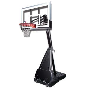 斯伯丁 Spalding 手摇式螺杆调节篮球架便携式60英寸矩形篮板篮球框