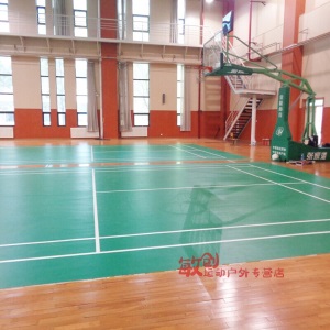 羽毛球室内运动地板乒乓球PVC塑胶地板室外篮球场地垫健身房地胶定制