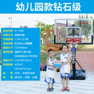 MOREKO幼儿园篮球架小孩培训可升降儿童训练可移动成人青少年球架