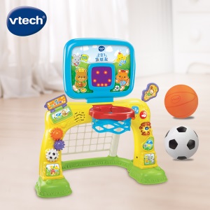 伟易达（VTech）儿童玩具二合一篮球架 健身玩具宝宝室内户外运动可拆装拼装玩具 益智玩具篮球儿童礼物