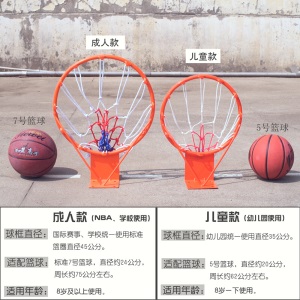 篮球架家用训练篮球框户外挂式青少年室外儿童篮筐