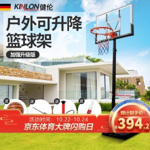 健伦（JEEANLEAN）篮球架成人可升降式标准家用儿童户外移动青少年 标准版