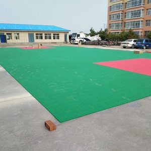 （抖音推荐）幼儿园悬浮地板室外拼接防滑地胶操场篮球场运动场地户外悬浮地垫