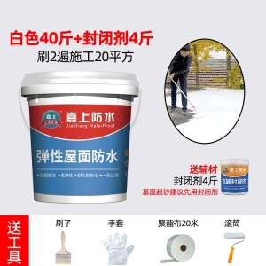 嘉上 平房屋顶防水补漏材料房顶裂缝沥青聚氨酯防水涂料补漏王楼顶防漏隔热漆防水材料房屋补漏外墙防水胶