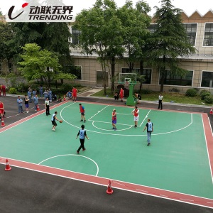 动联无界 室外篮球场地胶室外地垫PFO运动地垫篮球专用羽毛球室外场地 5.0毫米