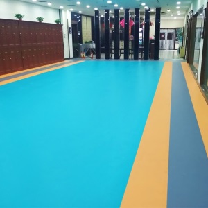 欧百娜羽毛球场地胶垫 室内乒乓球运动地胶健身房篮球场专用pvc塑胶运动地板 升级橘皮纹3.5mm