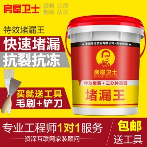 房屋卫士 堵漏王 水不漏 快干水泥 屋顶外墙卫生间防水涂料裂缝细缝堵漏宝填缝剂 防水补漏灵