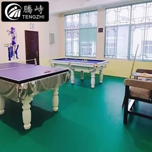 腾峙TP-10248室内专业乒乓球地胶地垫PVC塑胶防滑运动地胶垫(不含运费安装费)比赛型布纹4.8mm