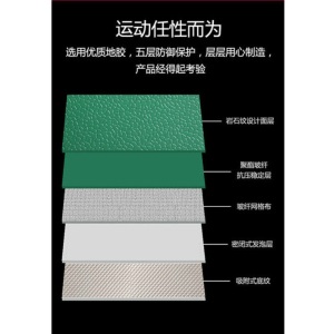 乒乓球地胶羽毛球场地胶垫pvc运动地板舞蹈室健身房篮球场网