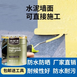 高登环保外墙漆彩色墙面漆修补涂料 防霉抗藻耐候外墙白色装修油漆 可调色