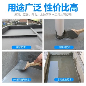 爱友家 屋顶防水补漏材料裂缝漏水 防水胶房顶 外墙防水涂料 房屋补漏楼顶楼房平房卫生间 屋面防水材料