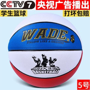 正品韦德/wade 儿童5号篮球小学生室外水泥地 耐磨4号篮球幼儿篮球6号 7号青少年篮球