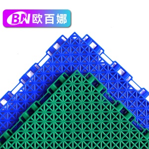 欧百娜室外篮球场悬浮地板户外三人制篮球赛场地专用拼装悬浮地垫