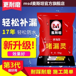 麦斯坦 堵漏王快干水泥房屋顶内外墙裂缝卫生间防水补漏材料堵漏灵防水涂料堵漏剂漏水胶