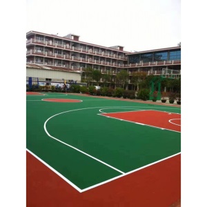 水性丙烯酸地坪漆室外防滑户外学校操场水泥地面篮球场地坪漆 红色