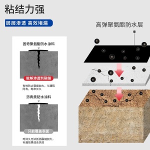 固奇 补漏王防水涂料 屋顶防水补漏材料 楼顶漏水 平房裂缝 水泥房顶 彩钢房顶 外墙防水胶 1公斤