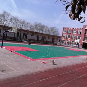 （抖音推荐）幼儿园悬浮地板室外拼接防滑地胶操场篮球场运动场地户外悬浮地垫