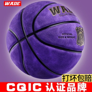正品韦德/wade 篮球真皮质感室内 室外水泥地耐磨软皮7号比赛蓝球 7号 5号