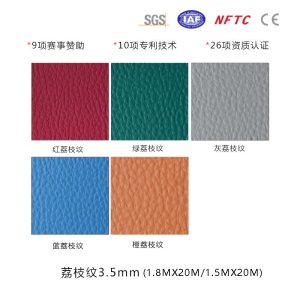 乒乓球羽毛球场地胶垫pvc运动地板舞蹈室健身房篮球场网球场地胶