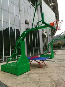地埋式圆管篮球架 固定式篮球架 移动式凹箱平箱篮球架单臂篮球架