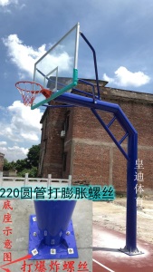 篮球架 成人标准 移动 固定 埋地式  圆管 学校  户外室外篮球架