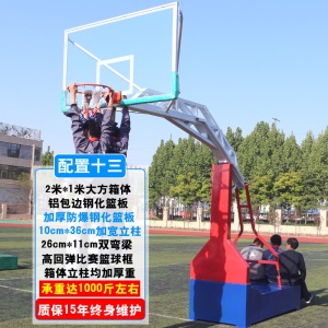 国标篮球架成人户外移动篮球架室外篮球架家用成年训练升降蓝球架