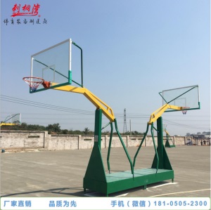 厦门漳州可移动式篮球架厂家学校场地平箱篮球架仿液压篮球架批发