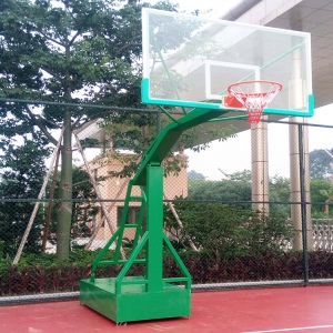 仿液压篮球架 手动液压篮球架户外标准移动篮球架成人平箱篮球架