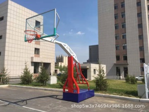供应新款成人平箱防液压篮球架户外标准篮球架移动比赛扣篮篮球架