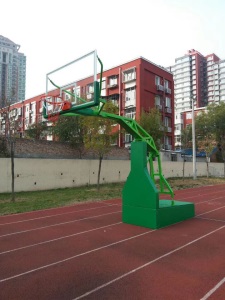 地埋式圆管篮球架 固定式篮球架 移动式凹箱平箱篮球架单臂篮球架