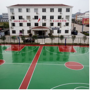 重庆硅PU球场地坪漆  跑到地坪 现货现发