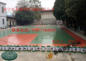硅PU球场施工 南宁硅PU羽毛球场塑胶 硅PU篮球场面层