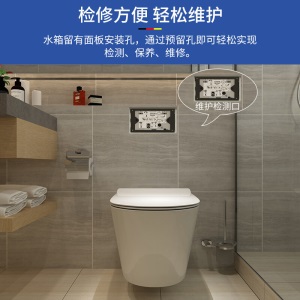 德国惠鹏卫浴（HPCC）壁挂马桶 嵌入式 入墙排马桶 悬挂挂壁马桶  隐藏壁挂式水箱坐便器 2000-1