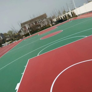 硅pu篮球场硅pu球场地面材料,透气性跑道,塑胶跑道,施工。