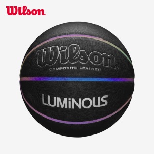 wilson威尔胜篮球7号pu彩虹球室内室外炫彩发光比赛用球