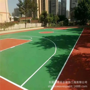 厂家承接各类环氧地坪工程 PU硅胶弹性球场地坪施工 耐磨有弹性