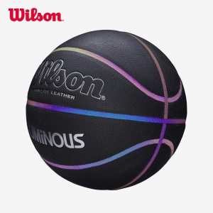 wilson威尔胜篮球7号pu彩虹球室内室外炫彩发光比赛用球