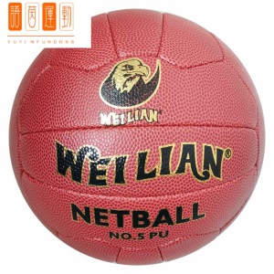 WEILIAN 复古足球 标准5号无板篮球 PU面料 外通用学生个性蓝球手工缝制