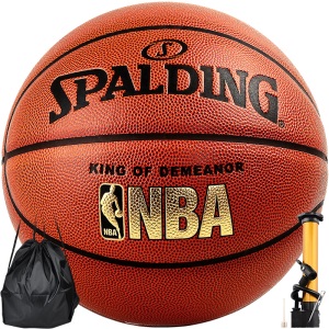 斯伯丁Spalding NBA比赛篮球室内外兼用耐磨PU材质蓝球