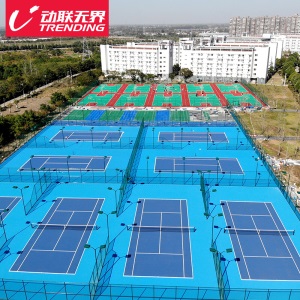 动联无界篮球场地垫悬浮地板羽毛球场地室户外专用防滑环保PP塑料拼装运动地板