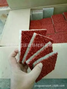 EPDM塑胶跑道材料销售 13mm透气型塑胶跑道施工 全塑型跑道材料