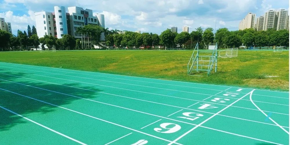 马卡龙跑道，爱了爱了丨中山市古镇高级中学这条塑胶跑道出圈了(图8)